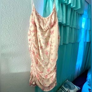 SHEIN+ ditsy floral ruched bodycon cami dress